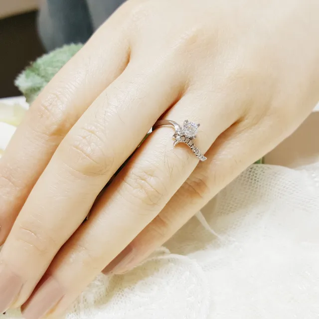 【彩糖鑽工坊】GIA 鑽石 30分 D成色 EX完美車工 鑽石戒指(瑪莉公主 系列)