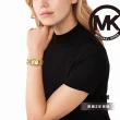 【Michael Kors 官方直營】MK Empire 浮誇金耀LOGO女錶 金色不鏽鋼錶帶 手錶 30MM MK7406