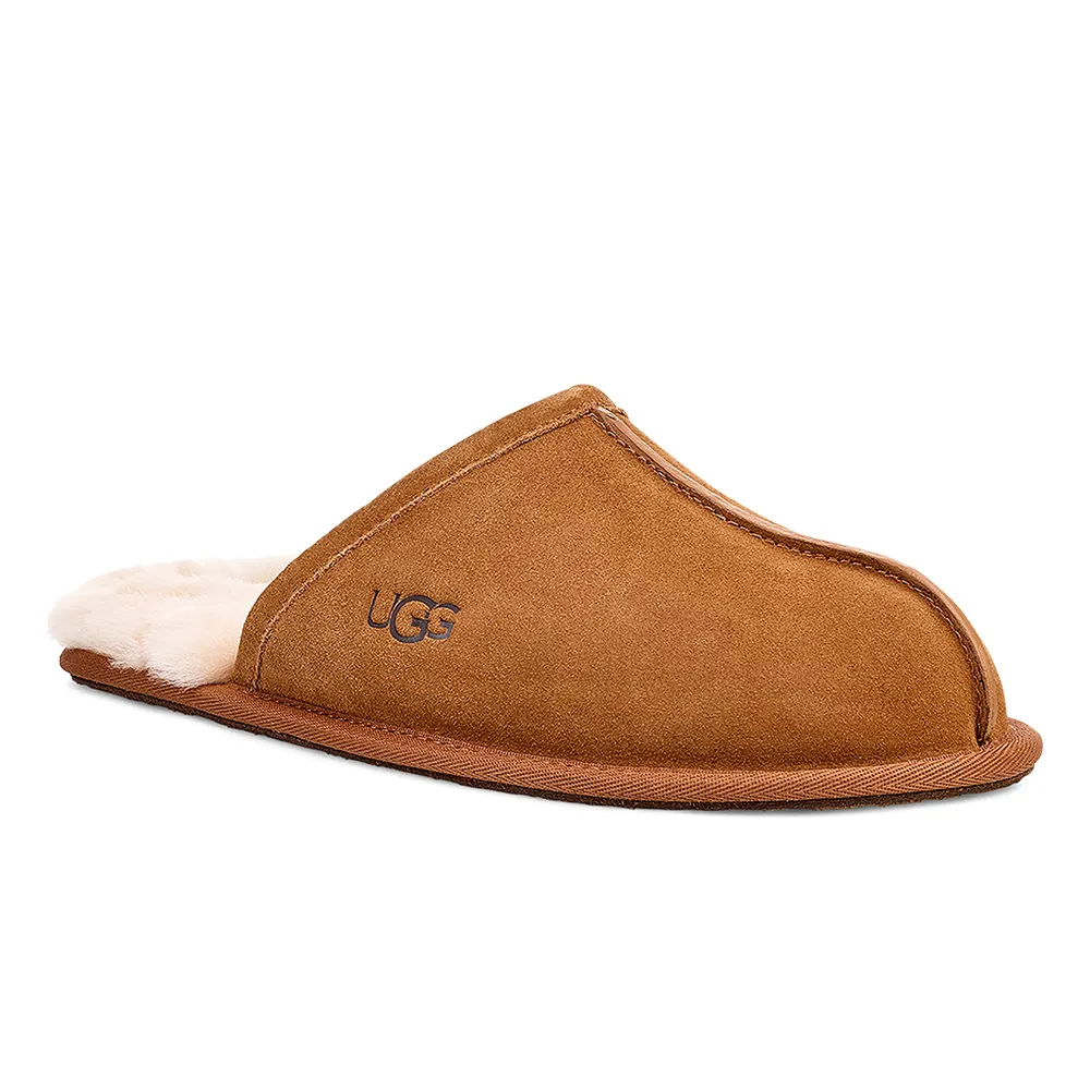 【UGG】男鞋/穆勒鞋/毛毛拖/懶人鞋/Scuff(栗子棕-UG1101111CHE)