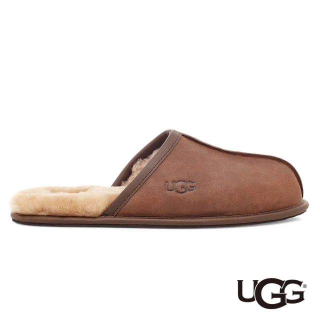 UGG 男鞋/穆勒鞋/毛毛拖/懶人鞋/Scuff(褐色-UG1108192TAN)