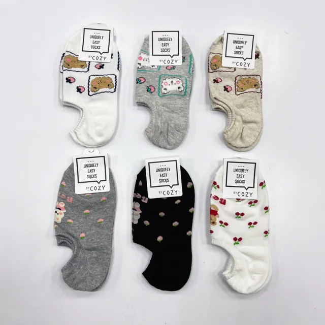 【Socks Form 襪子瘋】水果動物韓系棉質隱形襪/踝襪/女襪(6款)