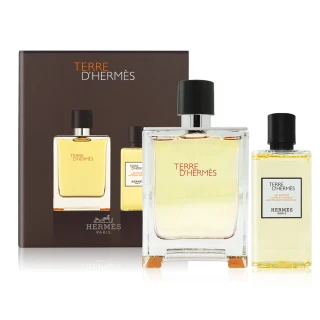 【Hermes 愛馬仕】大地男性淡香水禮盒_國際航空版(淡香水100ml+沐浴露80ml)