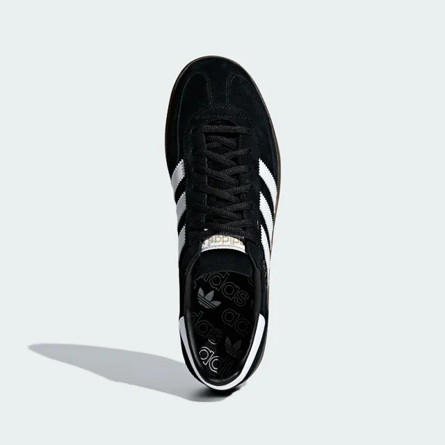 【adidas 愛迪達】HANDBALL SPEZIAL 運動休閒鞋(DB3021 男女鞋 運動鞋 ORIGINALS 復古皮革休閒鞋 黑)