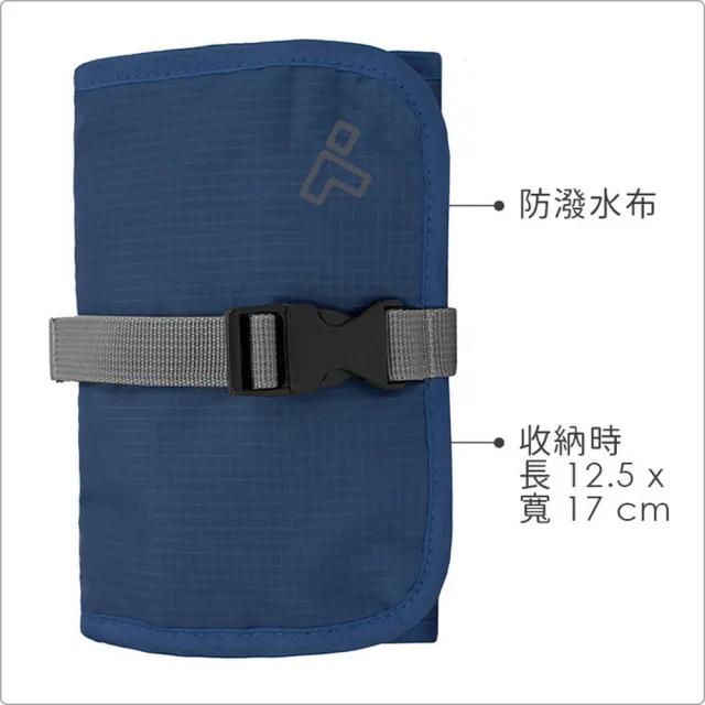 【Travelon】美國 扣式3C線材收納包 藍 / 旅遊 電子用品 零錢小物 收納袋 聖誕禮物 年末送禮