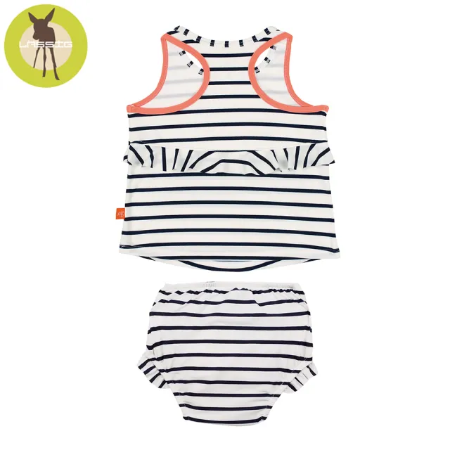 【德國Lassig】嬰幼兒抗UV二件式泳裝-海軍條紋(12個月-36個月)