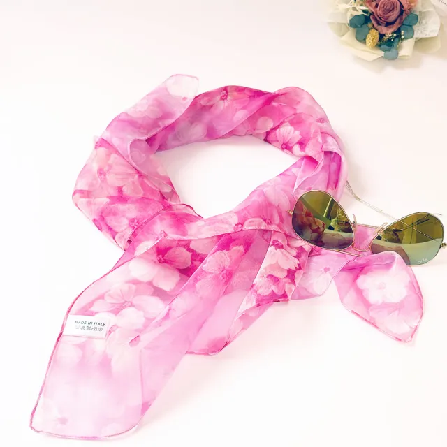 【iTa.a】100%義大利制造80×80雪紡大方巾(時尚.機能.環保-歐洲工藝普及版B10)