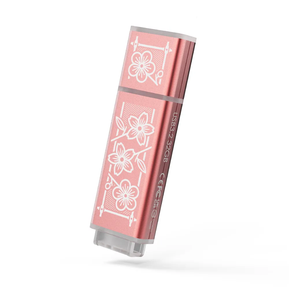 【TCELL 冠元】x 老屋顏 獨家聯名款-USB3.2 Gen1 32GB 台灣經典鐵窗花隨身碟(時代花語粉)