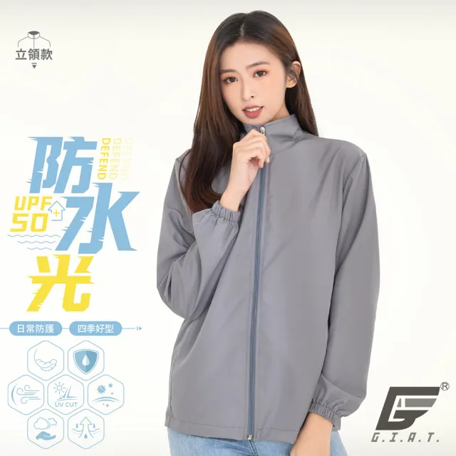 【GIAT】風衣外套 防潑水 UPF50+防曬(男女適穿-台灣製MIT)