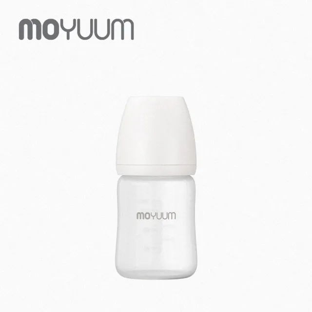 【MOYUUM】韓國 寬口矽膠玻璃奶瓶(150ml)