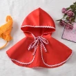 【橘魔法】小紅帽斗篷圍裙洋裝 (披肩 外套 女童 大紅 角色扮演 攝影 表演 戲劇 童裝)