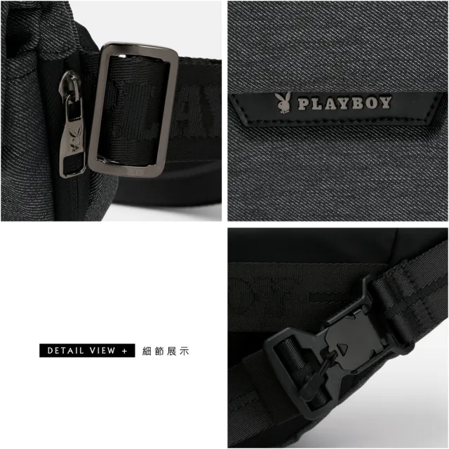 【PLAYBOY】單肩背包 Forward系列(灰色)