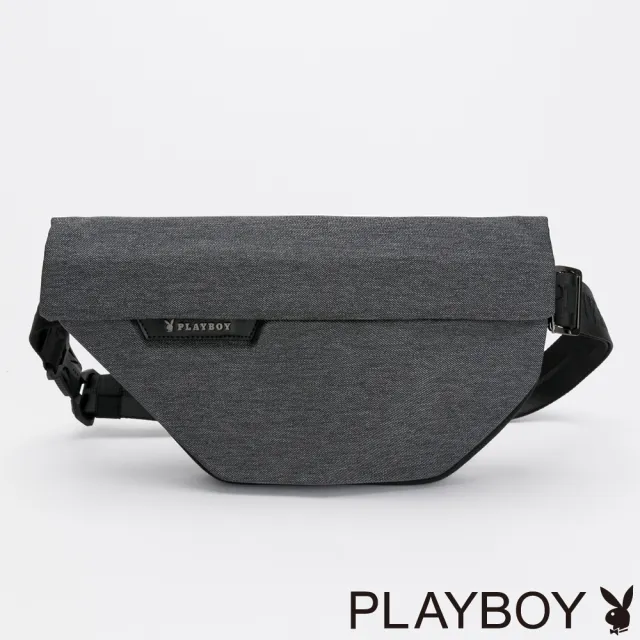 【PLAYBOY】單肩背包 Forward系列(灰色)