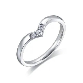 【PROMESSA】小皇冠系列 V型簡約 18K金鑽石戒指(女戒)