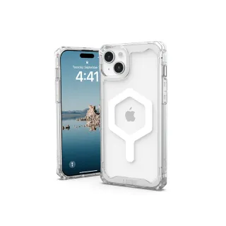 【UAG】iPhone 15 Plus 磁吸式耐衝擊保護殼-極透明(吊繩殼 支援MagSafe功能)
