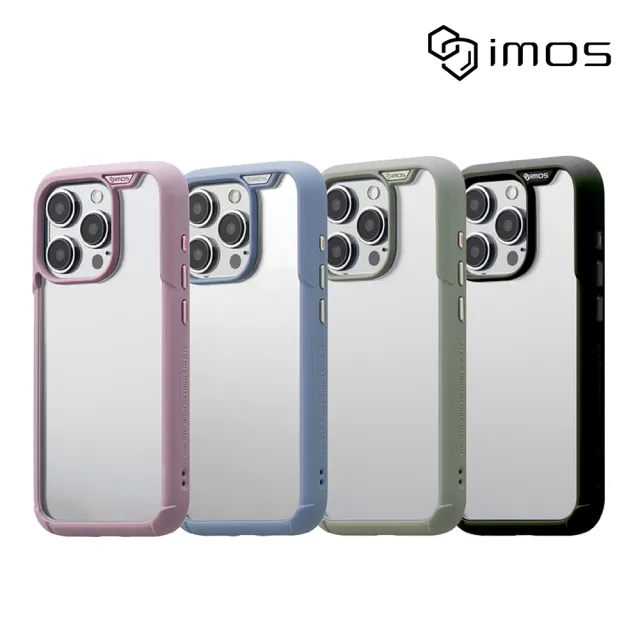 【iMos】iPhone 15 Pro 6.1吋 Ｍ系列 軍規認證雙料防震保護殼(4色)
