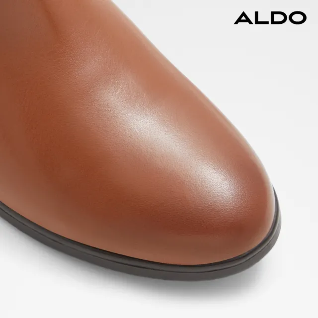 【ALDO】WICOENI-流行百搭鬆緊造型皮革短靴-女靴(棕色)