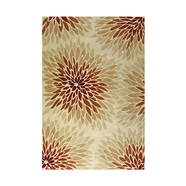 【山德力】自然風羊毛地毯 東信 200x300cm(橘色系)