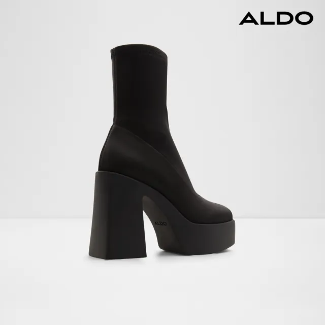 【ALDO】GRANDSTEP-彈力時尚女靴神氣質中筒靴-女靴(黑色)