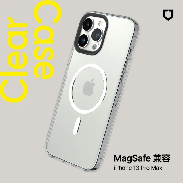 【RHINOSHIELD 犀牛盾】iPhone 13/13 Pro/13 Pro Max Clear MagSafe兼容 磁吸透明防摔手機殼(抗黃終生保固)