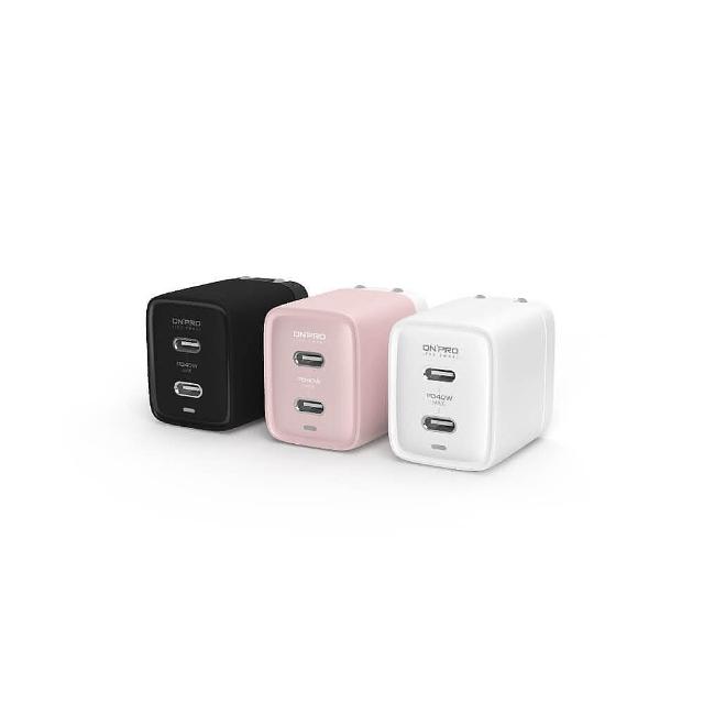 【ONPRO】40W 氮化鎵 GaN  迷你雙Type-C PD快充充電器(UC-QB40)