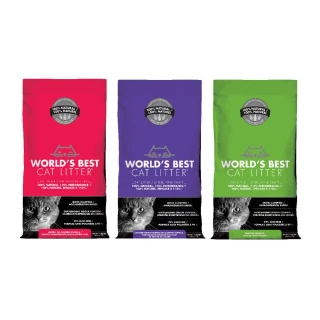 【美國WORLDS BEST貓漾】世界首選-環保玉米砂14LB/6.35kg(貓砂)