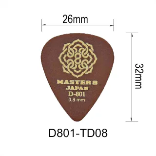 【Master8】D801-TD 淚滴型- 吉他匹克PICK - 日本製(日製精品)