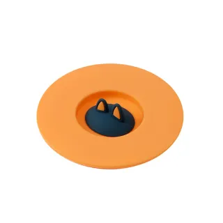矽膠貓耳朵防漏杯蓋 通用型可放湯匙防塵杯蓋(2入)