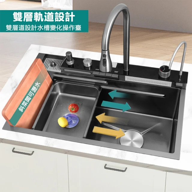WELAI 不銹鋼廚房單槽水槽-蜂窩壓紋(洗菜盆大單槽 廚房