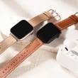 【W.wear】Apple watch-圓尾車線真皮錶帶(Apple Watch-41mm/44mm/45mm/Ultra49錶帶)