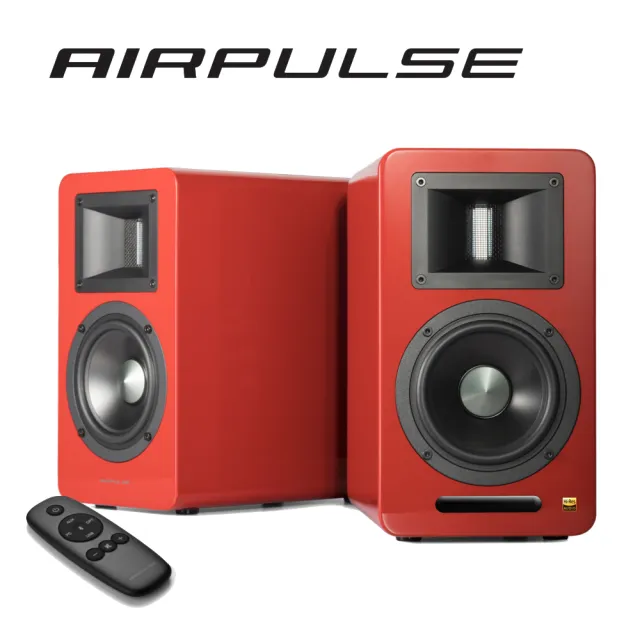 【EDIFIER】AIRPULSE A100Plus主動式喇叭(紅色)
