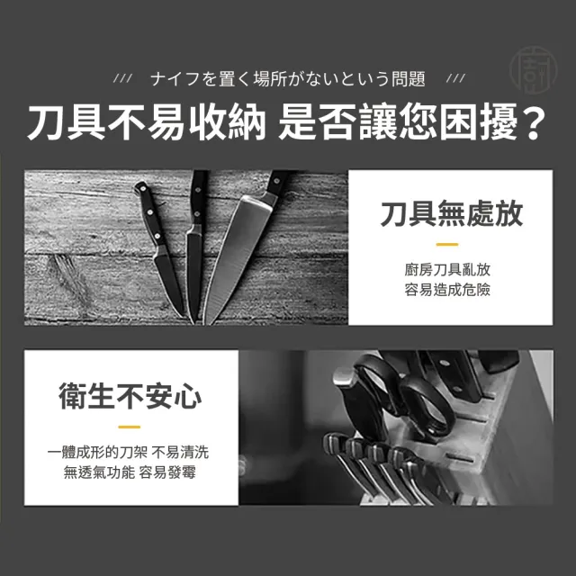 【ibuy+ 愛敗家】日式刀具瀝水架(附砧板 刀架 刀具收納 刀具架 刀座 砧板架 廚房收納)