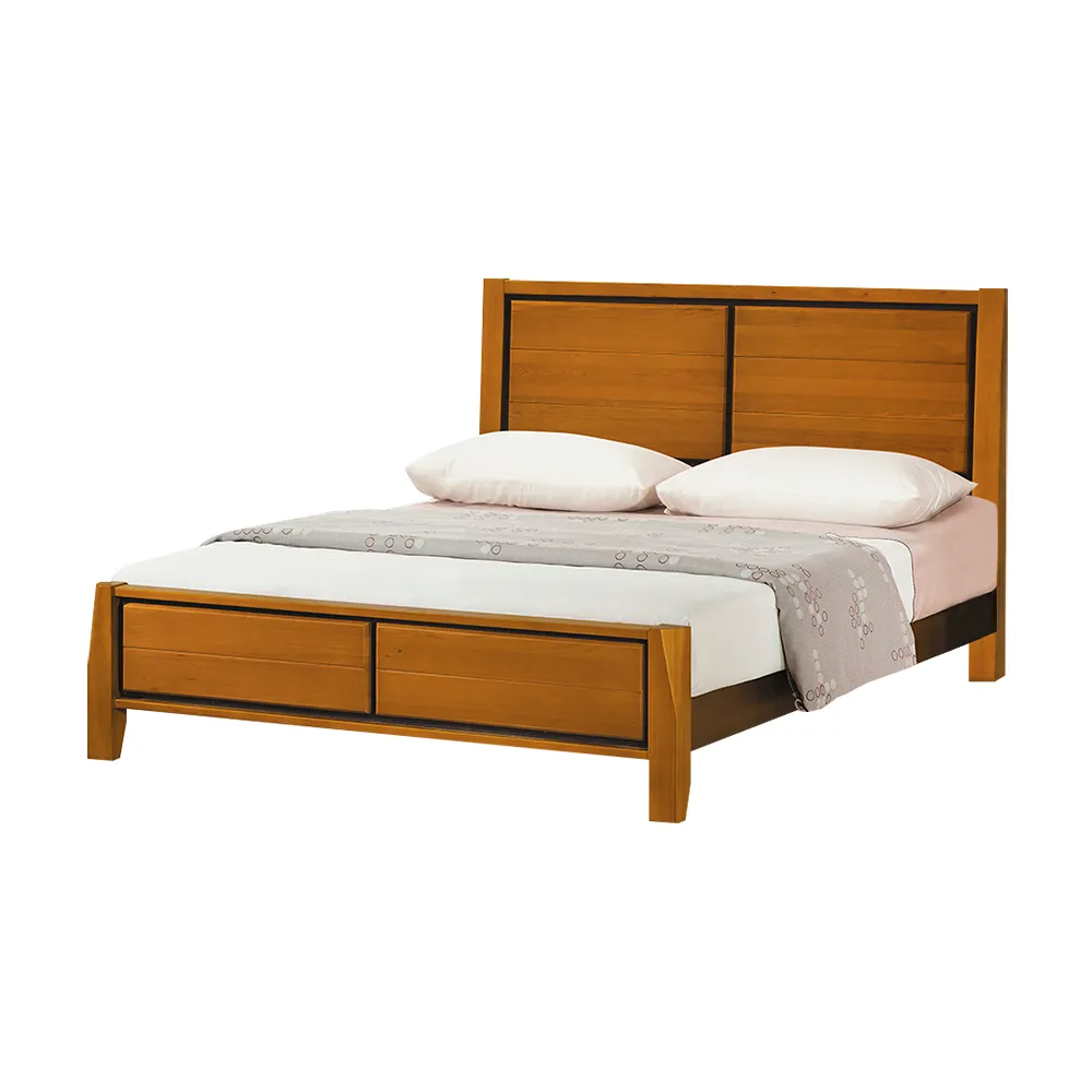【A FACTORY 傢俱工場】華特 香檜5分實木床板可調式實木床架 雙人5尺