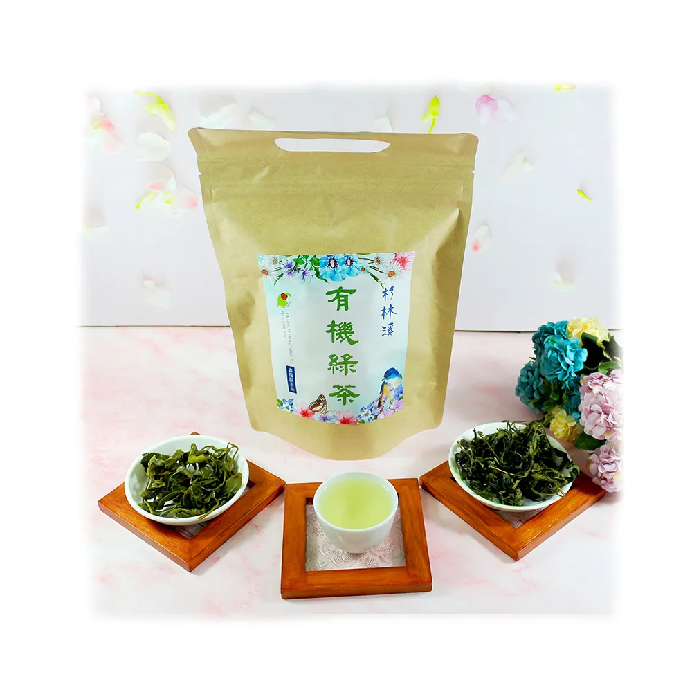 【鑫龍源】台灣有機綠茶葉60g/包(高山茶;有機綠茶;生青茶;無焙火;無發酵;有機茶葉;有機驗證;碧螺春綠茶)