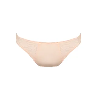 【瑪登瑪朵】無鋼圈 低腰三角蕾絲內褲 M-XXL(粉膚橘)