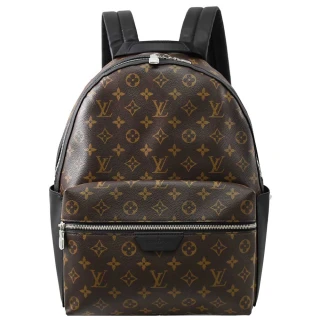 【Louis Vuitton 路易威登】LV M46684 Discovery PM 經典花紋大容量三口袋旅用包商務包後背包(現貨)