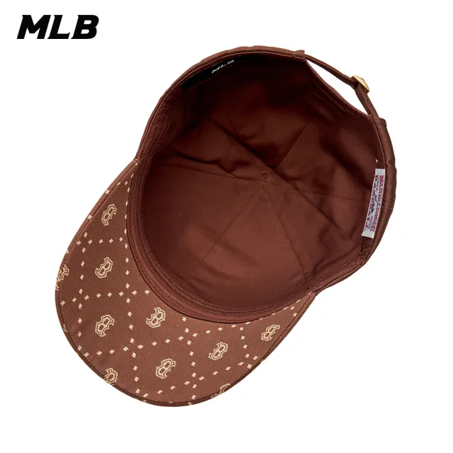 【MLB】可調式硬頂棒球帽 MONOGRAM系列 波士頓紅襪隊(3ACPM093N-43BRD)