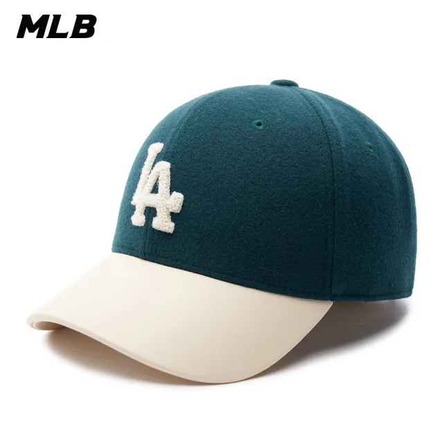【MLB】N-COVER 可調式硬頂羊毛棒球帽 洛杉磯道奇隊(3ACPV0236-07GND)