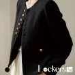 【Lockers 木櫃】秋季小香風重磅黑色金扣外套 L112100207(金扣外套)