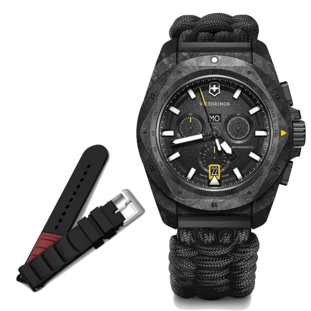 【VICTORINOX 瑞士維氏】瑞士維氏 I.N.O.X. Chrono 200米碳纖維計時腕錶(VISA-241989)