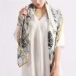 【BANNIES】純羊毛圍巾｜巴黎風情(圍巾 披肩 羊毛 頂級羊毛圍巾)