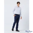 【Blue River 藍河】男裝 淺藍色長袖襯衫-清爽小細格子(日本設計 純棉舒適)