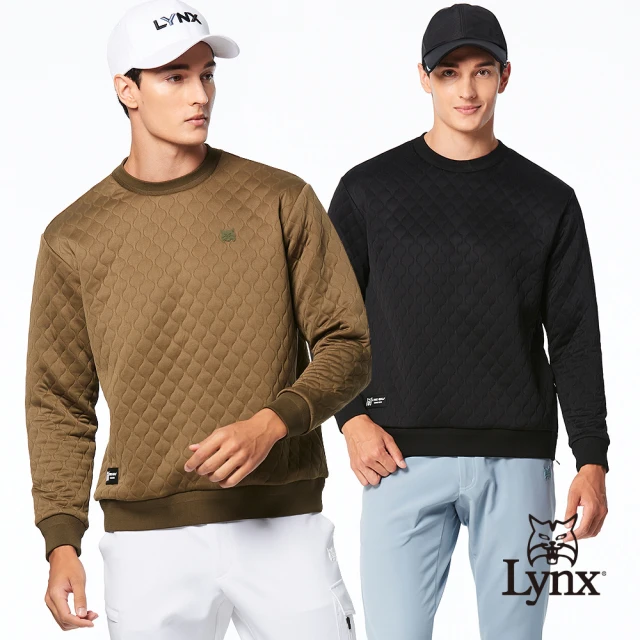 Lynx Golf 女款合身版吸溼排汗緹花造型布料剪接開杈設