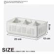 【ONE HOUSE】森田折疊式分隔收納盒-2L-小款(2入)