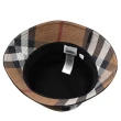 【BURBERRY 巴寶莉】英系經典格紋棉質遮陽帽漁夫帽(卡其棕)