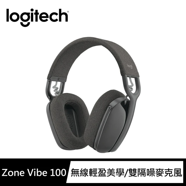 【Logitech 羅技】ZoneVibe100 無線藍芽耳機麥克風(石墨灰)