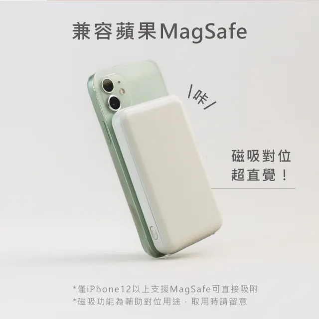 【KINYO】KPB-2304 10000mAh 20W PD快充磁吸無線充行動電源(無線/Magsafe)