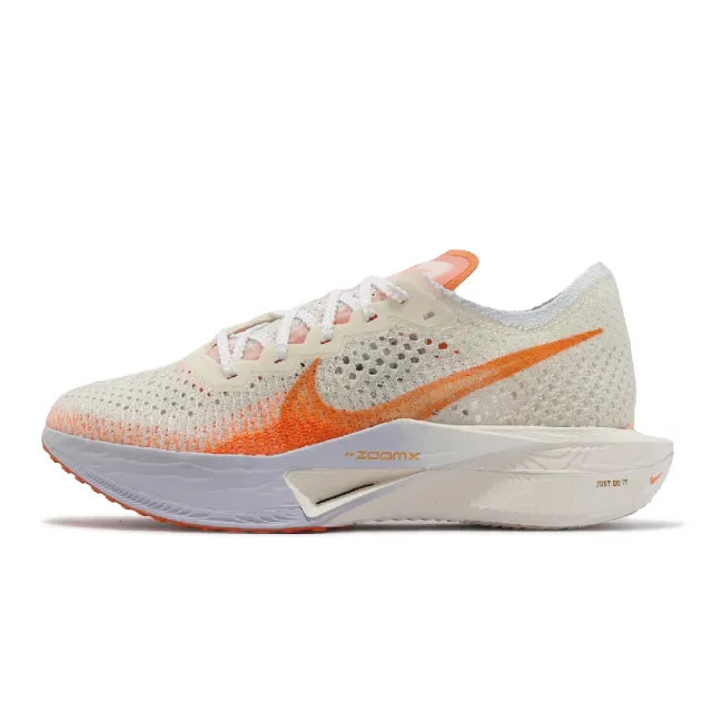 【NIKE 耐吉】競速跑鞋 Wmns Zoomx Vaporfly Next% 3 女鞋 米白 橘 碳板 輕量 馬拉松(FV3634-181)