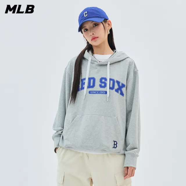 【MLB】連帽上衣 帽T Varsity系列 波士頓紅襪隊(3AHDV0134-43MGS)