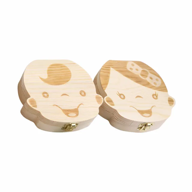 【Airy 輕質系】天然松木男女寶寶乳牙保存盒(換牙保存盒 / 牙齒收納)