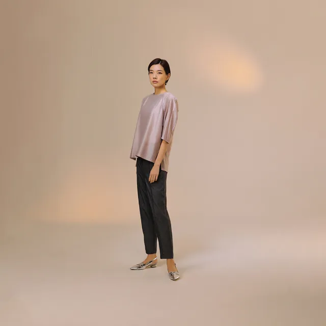 【giordano ladies】23FW_仿牛仔布車線錐形褲(02423525)